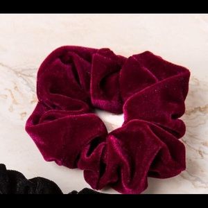 Velvet hair scrunchie